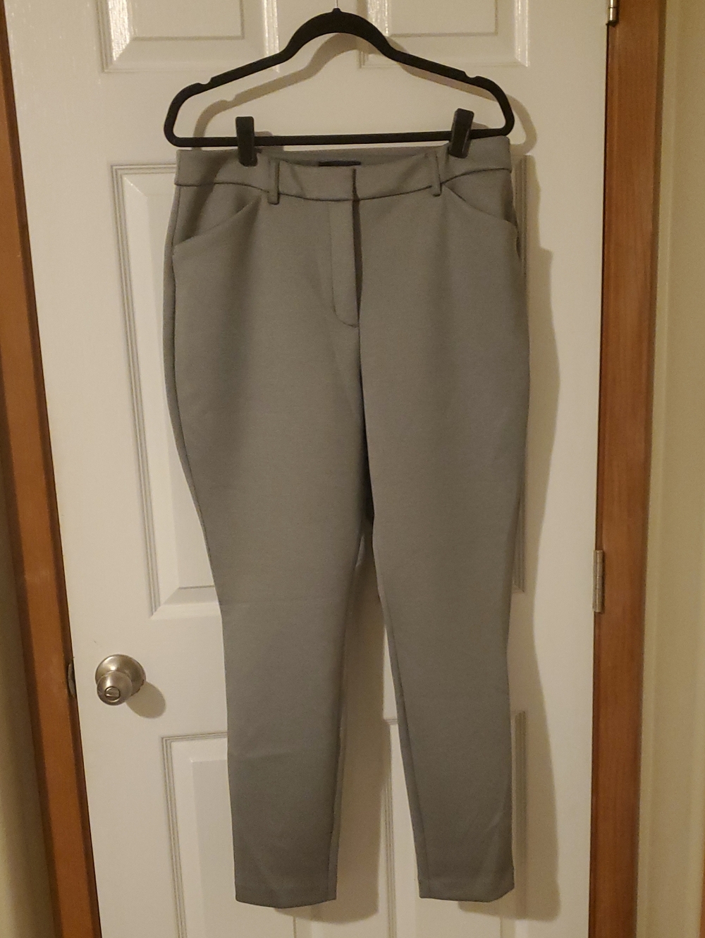 Express Women's Slim Ankle Pants - Gray